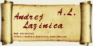 Andrej Lazinica vizit kartica